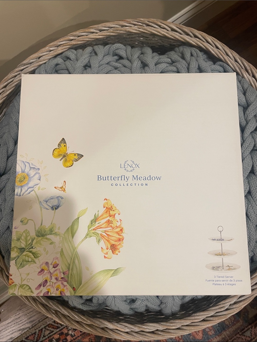 NIB - PLEASE READ Lenox Butterfly Meadow 3 Tiered Server